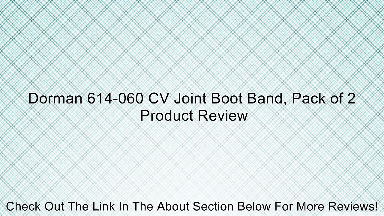 Dorman 614-060 CV Joint Boot Band, Pack of 2 Review