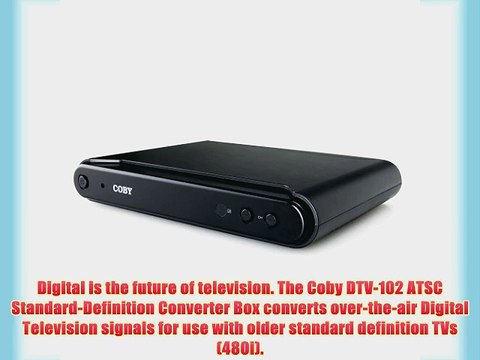 Coby DTV102 ATSC Standard-Definition Converter Box Black