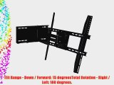 Masione Full-Motion Wall Mount for Most 17 - 60 Flat-Panel TVs with VESA up to 600x400 mm ------Comp