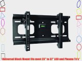 Ultra-Slim Black Adjustable Tilt/Tilting Wall Mount Bracket for Samsung LN-32B360C5D (LN32B360C5D)