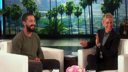Shia LaBeouf On Ellen Degeneres Show 2014