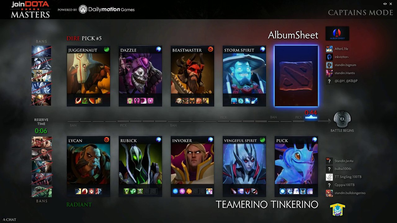 [Russian] joinDOTA Masters XV - TT vs AS G2