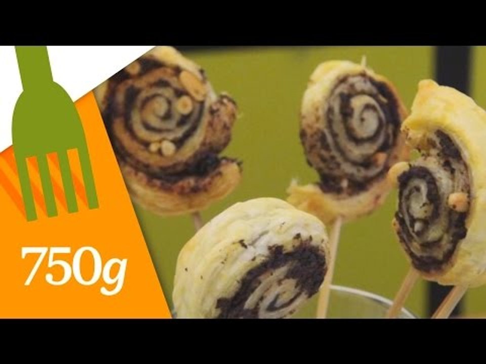 Recette de Sucettes feuilletées à la tapenade - 750 Grammes