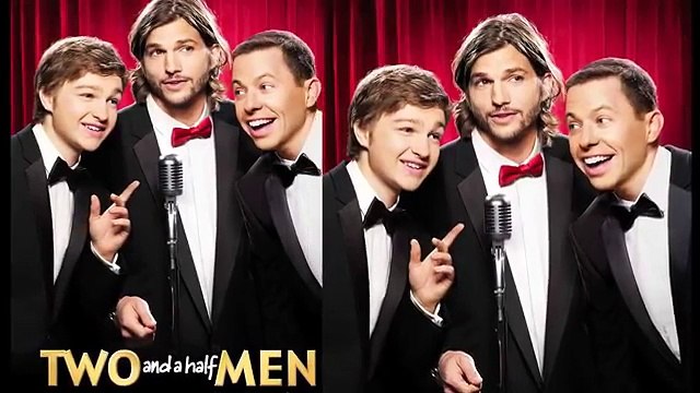 Two And A Half Men Season 12 Episode 1 Ashton Kutcher Kiss Jon Cryer