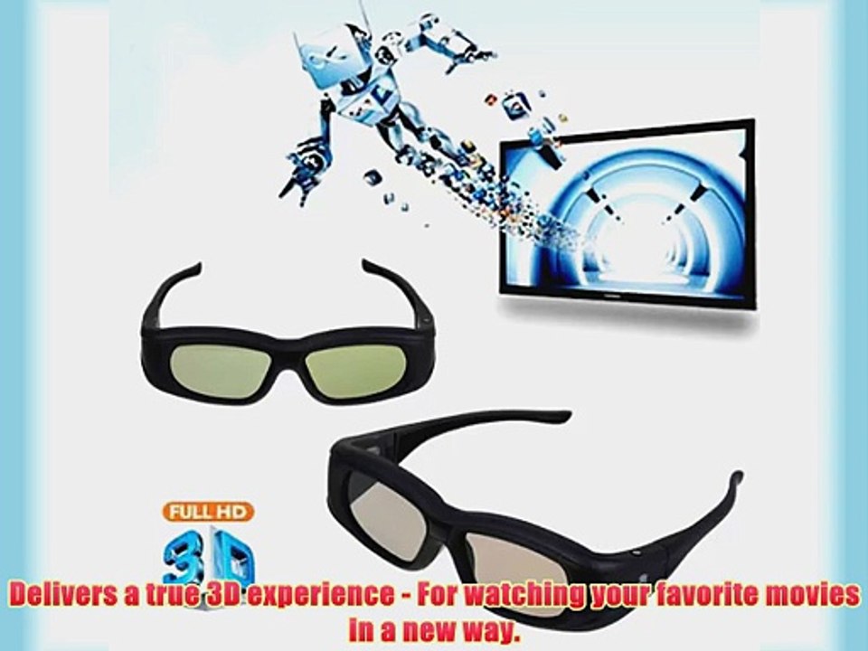 New Super Universal 3D Active Shutter Glasses IR
