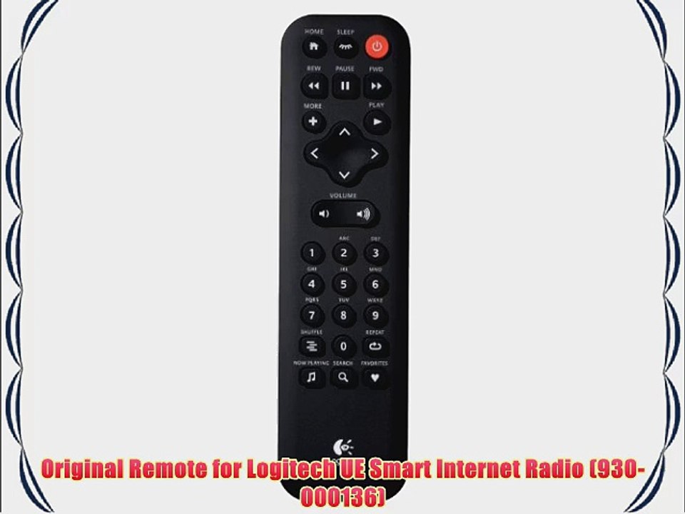 Original Remote for Logitech UE Smart Internet Radio (930-000136)