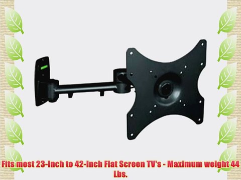 Lynn Electronics MB2342TSBK 23-Inch to 42-Inch Flat Screen TV Articulating Wall Mounting Bracket