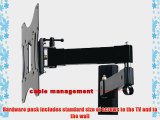 VideoSecu LCD TV Wall Mount Long Arm Extension up to 20 Mount Bracket Fits most 23-46 LCD TV