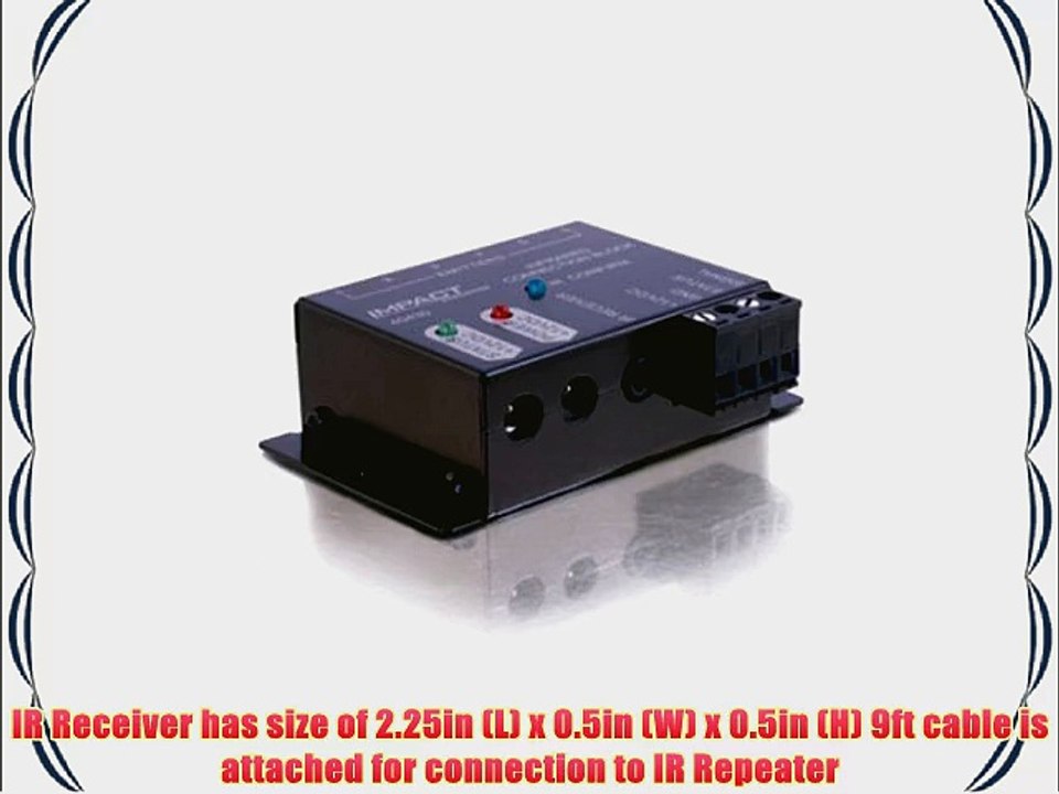 C2G / Cables to Go 40430 Impact Acoustics Infrared Remote Control Repeater Kit  Black