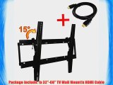 Masione HLD-X0780A Tilt Wall Mount Bracket For 32-60 inches LCD Plasma TV 15 degree Adjustable