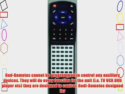 SANYO Replacement Remote Control for FXTG GREY 6450656910 DS13204 DS27214