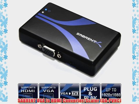 SABRENT VGA to HDMI Converter/Scaler (DA-PVHC)