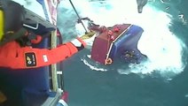 Watch The Dramatic Helicopter Rescue Of A Sinking Ship