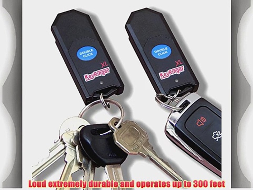 KeyRinger Key Finder locate items up to 300 feet away loudest available - guaranteed!