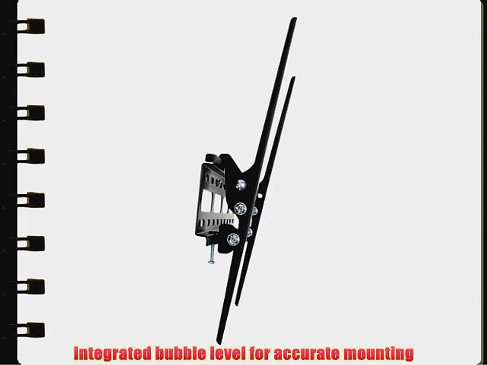 V7 Low Profile Wall Mount with Tilt for LCD Monitor or TV -  Screen 32- 65 (WM2T77-2N) - Black