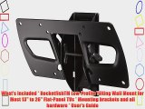Rocketfish Low-Profile Tilting Wall Mount for Most 13 Inch to 26 Inch Flat-Panel TVs - Black