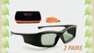 SAMSUNG-Compatible 3ACTIVE ? 3D Glasses for 2010 'C' Series 3D TVs. Rechargeable. TWIN-PACK