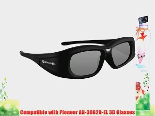 Compatible Pioneer AN-3DG20-EL 3D Glasses by Quantum 3D (G5)