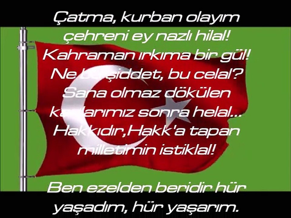 İSTİKLÂL MARŞI-Seslendiren Merhum Nejdet Evliyagil,Tanzim Eden Ahmet Işık