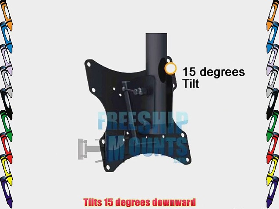 Adjustable Ceiling Tv Mount Bracket 37 40 42 46 47 50 55 60 70 Tilt for Flat Vaulted or Tilted