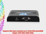 Etekcity? VGA Audio to HDMI 720p/1080p Scaler Converter Adapter Box for Laptop/PC Full HD HDTV