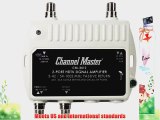 Channel Master CM 3412 2-Port Ultra Mini Distribution Amplifier for cable and antenna signals