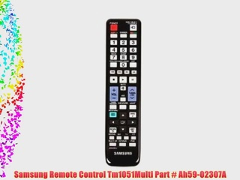 Samsung Remote Control Tm1051Multi Part # Ah59-02307A