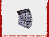Trutone 60-Minute High Bias Audio Cassette Tapes 25-Pack