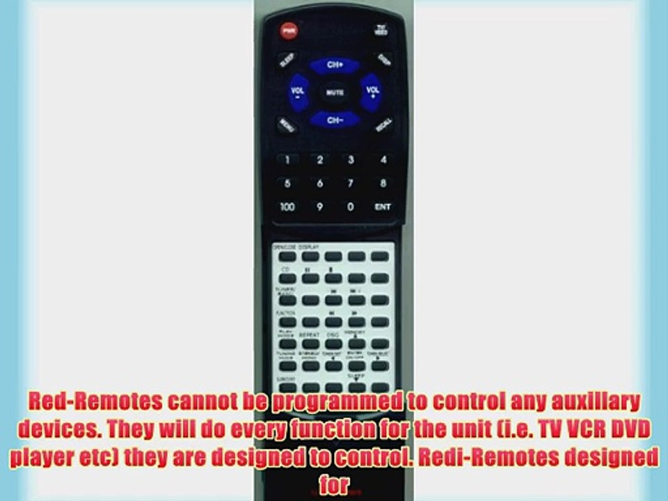 SONY Replacement Remote Control for 141861411 RMSCEX1 CMTEX1 HCDEX1