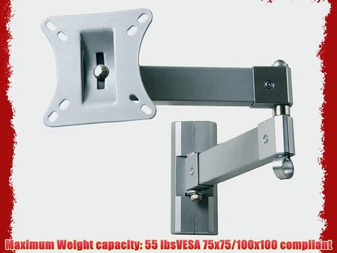 VideoSecu Articulating Monitor TV Wall Mount for 15 - 27 display with VESA 75x75 100x100 Extends