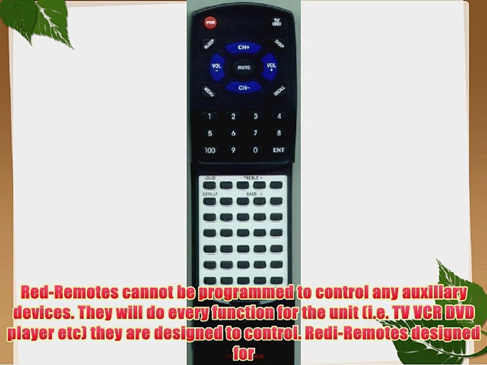 ALTEC LANSING Replacement Remote Control for VS4221