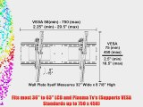 Black Adjustable Tilt/Tilting Wall Mount Bracket for Insignia NS-39L240A13 39 inch LCD HDTV