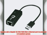 SIIG USB 2.0 to 10/100/1000 Mb/s Gigabit Ethernet Adapter (JU-NE0311-S1)