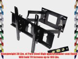 GSI High Grade Sturdy Steel Articulating Full-Motion Dual Arm Wall TV Mount with Tilt and Swivel
