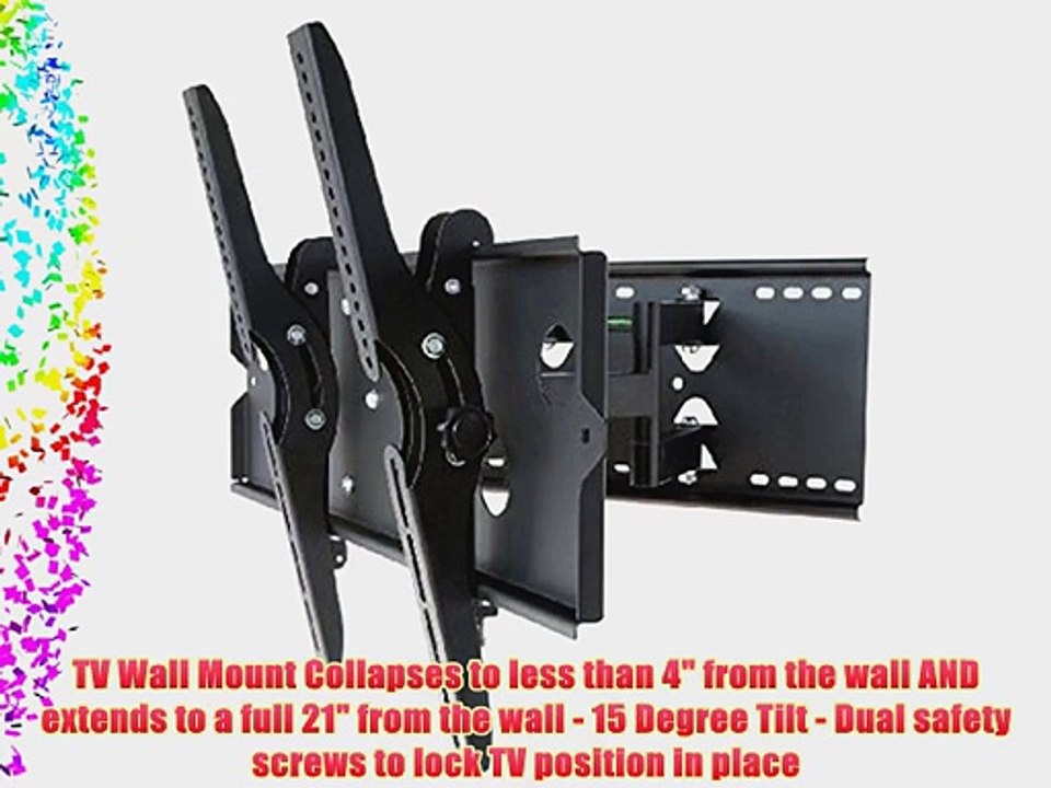 2xhome - TV Wall Mount Bracket (Dual Arm)