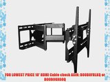 Plasma LCD Flat Screen TV Articulating Full Motion Dual Arm Wall Mount Bracket For 30-60 inches