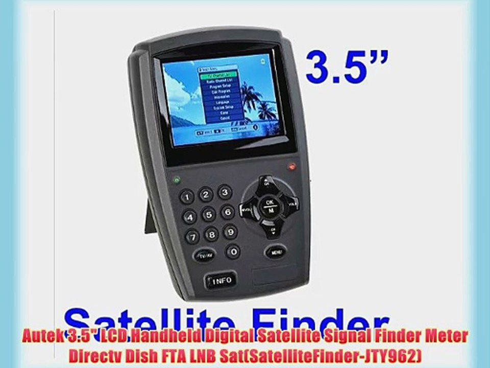 Autek 3.5 LCD Handheld Digital Satellite Signal Finder Meter Directv Dish FTA LNB Sat(SatelliteFinder-JTY962)