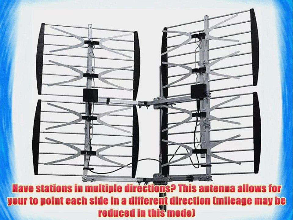 Xtreme Signal 8-Bay VHF/UHF HDTV Antenna (Silver/Black) (HDB8X)