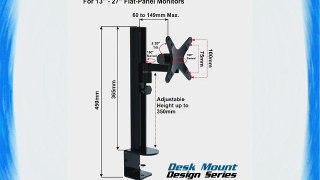 Arrowmounts Full-Motion Desktop Mount for 13 to 27-Inch Computer Monitors and Flat Panel TVs