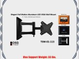 OSD Audio TSM-01-113 Full Motion Tilt and Swivel Wall Mount for 13-inch to 23-inch LCD TV