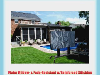 Ivation Outdoor TV Cover w/Enclosed Remote Pocket - Water