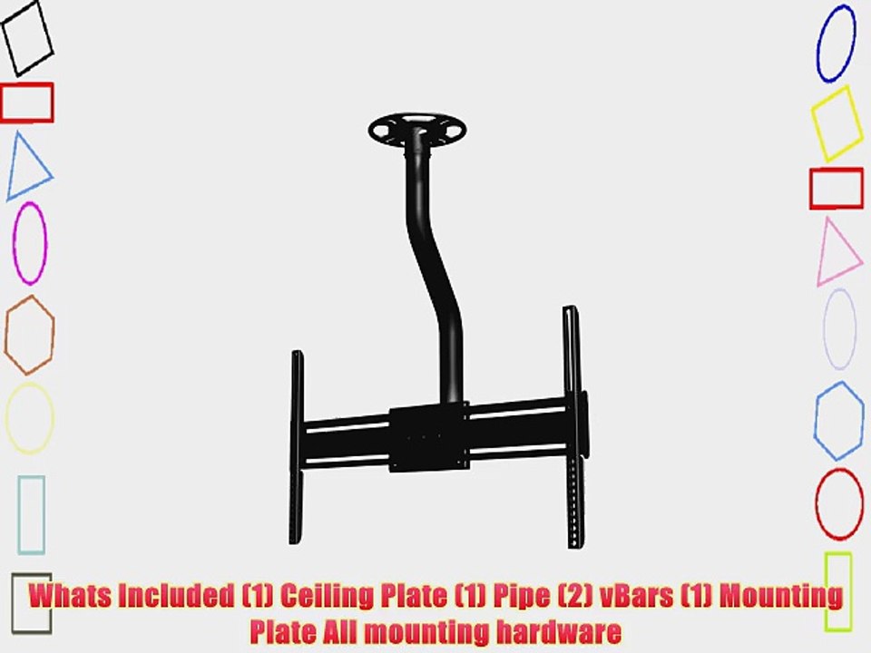 Promounts UC-PRO310 Large Tilt Ceiling TV Mount for 37 - 63 Screens