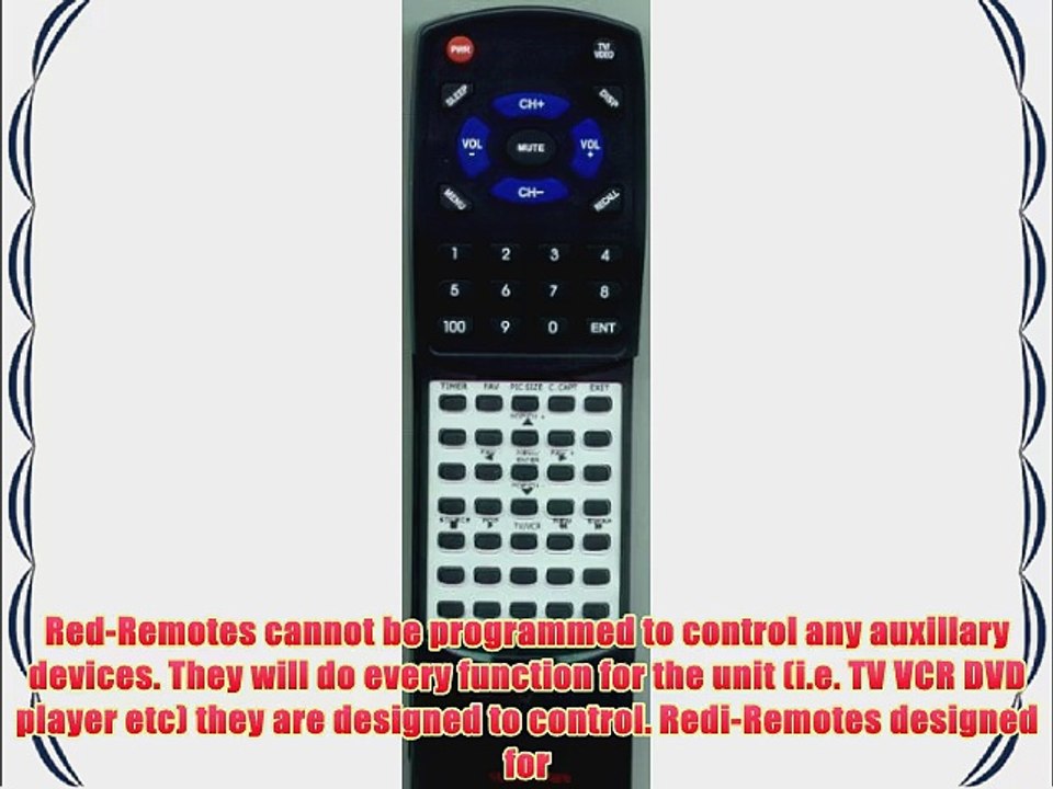 TOSHIBA Replacement Remote Control for 46H83 50H71 50H12 65H81 36HF12 36HF13 42H83