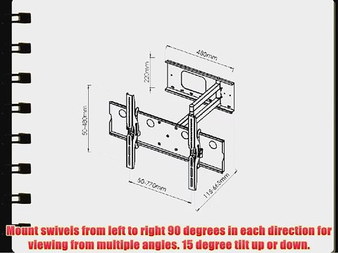NEW Universal Swivel Swiveling Tilt Tilting Articulating Full Motion Corner Cantilever Wall
