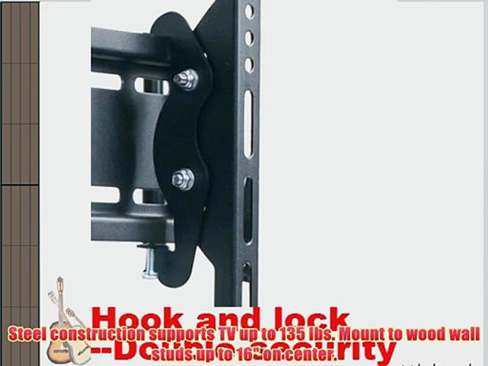 VideoSecu Articulating TV Wall Mount Bracket for 26-55 LCD LED Plasma 3D TV with VESA up to