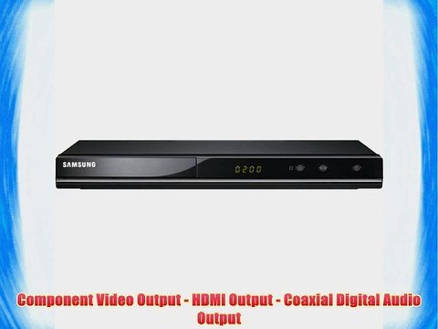 Samsung DVD Player With 1080p Up-Conversion Multi-Format Playback Progressive Scan BD Wise
