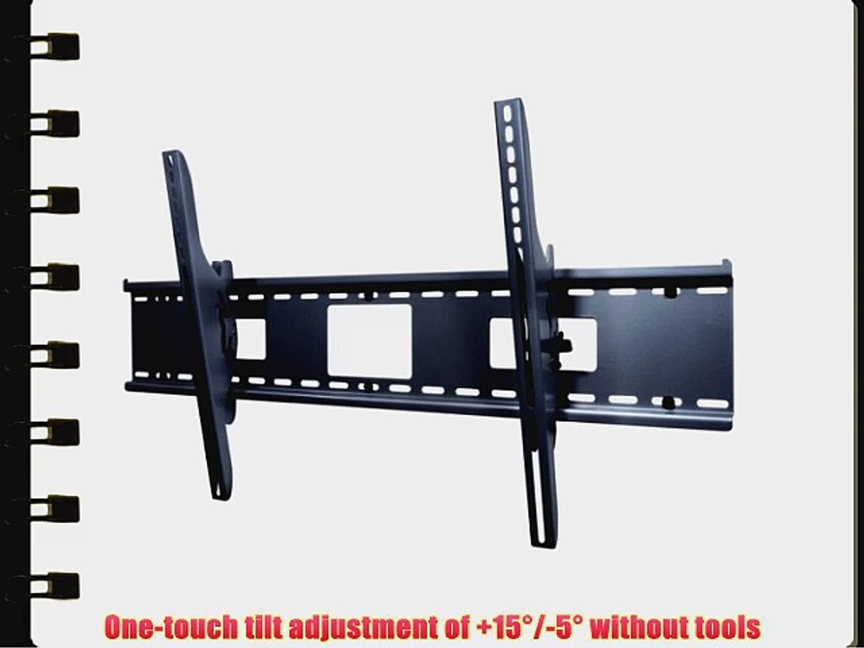 Peerless ST670P Tilt Wall Mount for 46 Inch to 90 Inch Displays Black Non-security