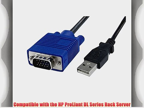 KVM Console to USB 2.0 Portable Laptop Crash Cart Adapter - Laptop KVM Server Console Adapter