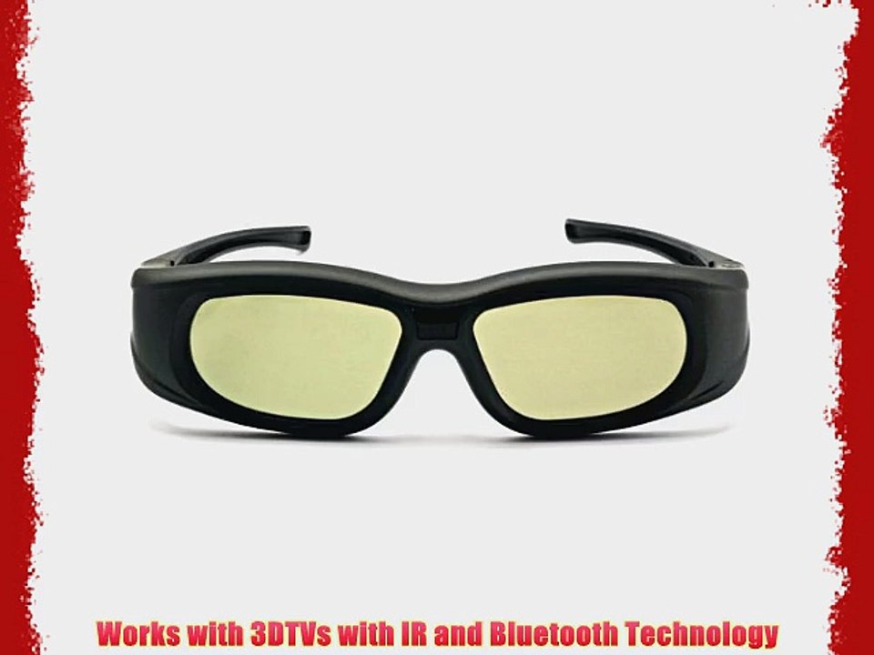 SainSonicTM SRG-U105 Rechargeable Active Shutter 3D Glasses For Samsung D Series and 2012 Panasonic