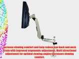 Mount-It! Full-Motion Single Arm Articulating Desk Mount for 12-24 Computer Monitors